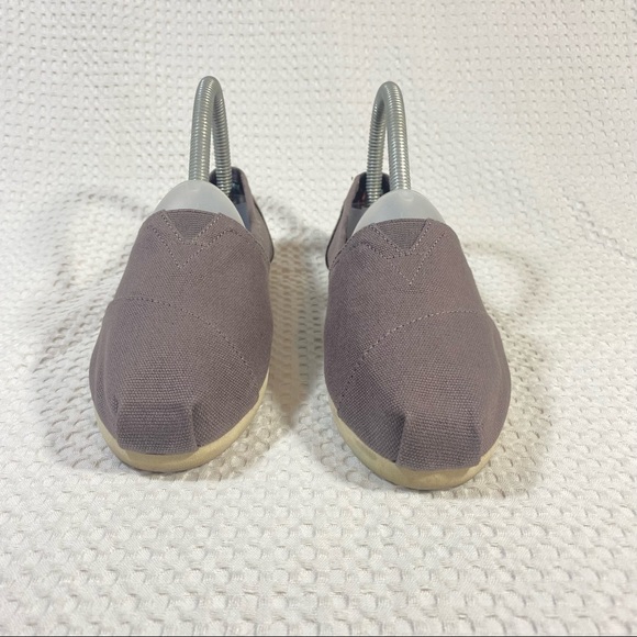 Toms Classic Ash Gray Canvas Aztec Liner Slip On Shoes Women's Size 6; Excellent - Picture 9 of 14